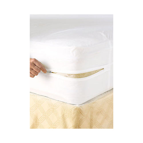 Zippered Bed Bug and Water Resistant Vinyl Mattress Protector Image 2
