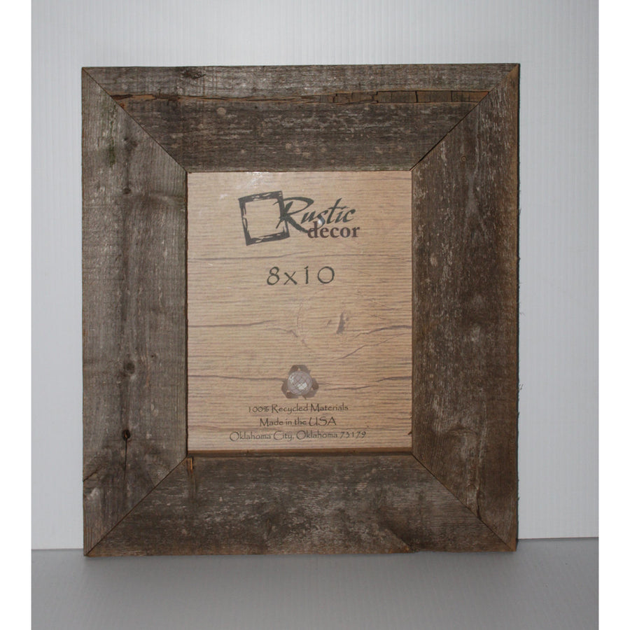 8x10 Rustic Barn Wood Extra Wide Wall Frame Image 1