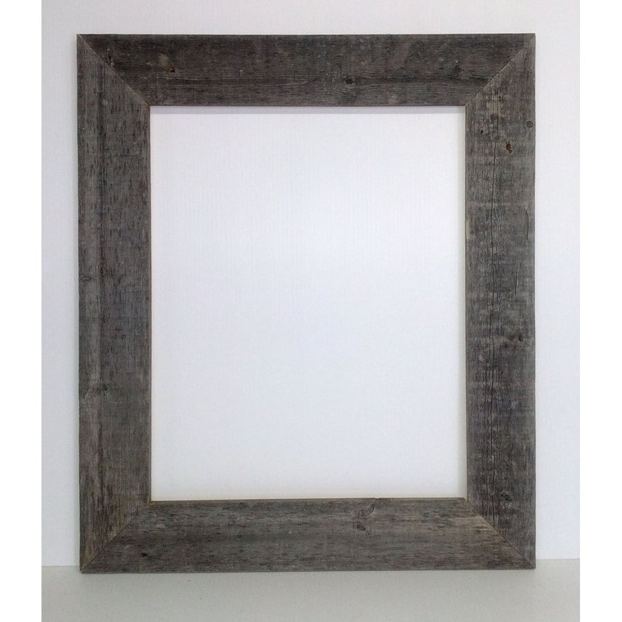 16x20 Picture Frames  Barnwood Reclaimed Wood Extra Wide Wall Frame (No Plexiglass or Back) Image 1