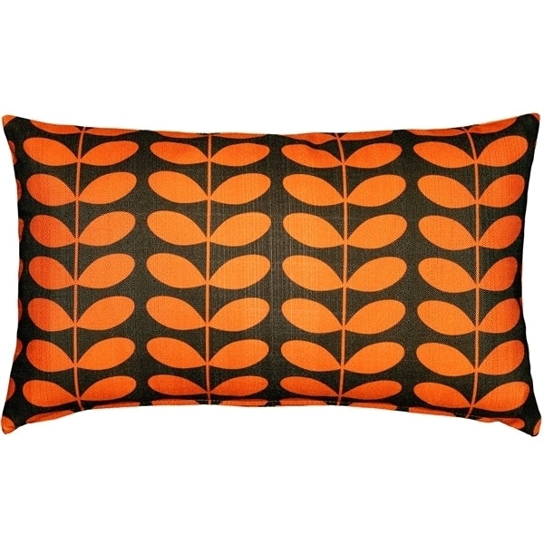 Pillow Decor - Mid-Century Modern Orange Throw Pillow 12x19 Image 1