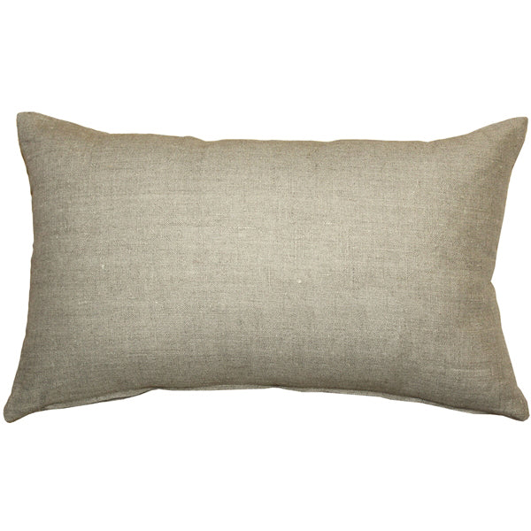 Pillow Decor - Tuscany Linen Natural 12x19 Throw Pillow Image 1