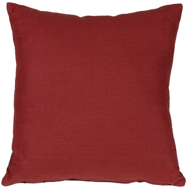Pillow Decor - Tuscany Linen Red 20x20 Throw Pillow Image 1