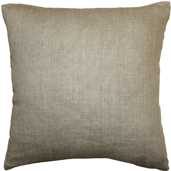 Pillow Decor - Tuscany Linen Natural 17x17 Throw Pillow Image 1