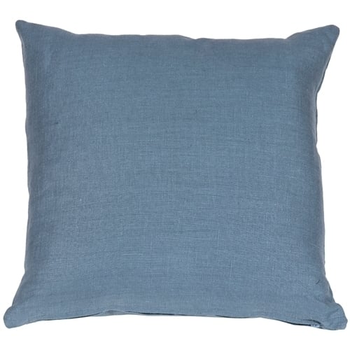 Pillow Decor - Tuscany Linen Wedgewood Blue 20x20 Throw Pillow Image 1