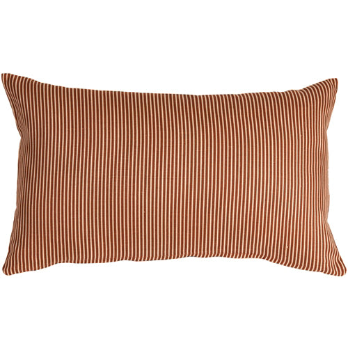 Pillow Decor - Ticking Stripe Sienna 12x19 Throw Pillow Image 1