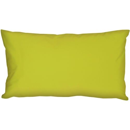 Pillow Decor - Caravan Cotton Lime Green 9x18 Throw Pillow Image 1
