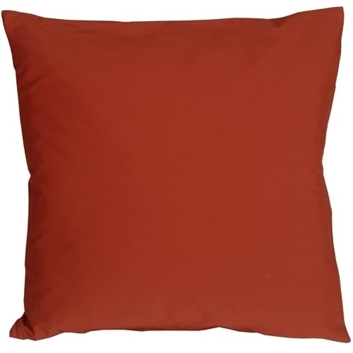 Pillow Decor - Caravan Cotton Rust 23x23 Throw Pillow Image 1