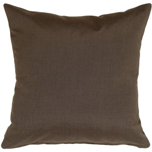 Pillow Decor - Sunbrella Coal Black 20x20 Outdoor Pillow Image 1
