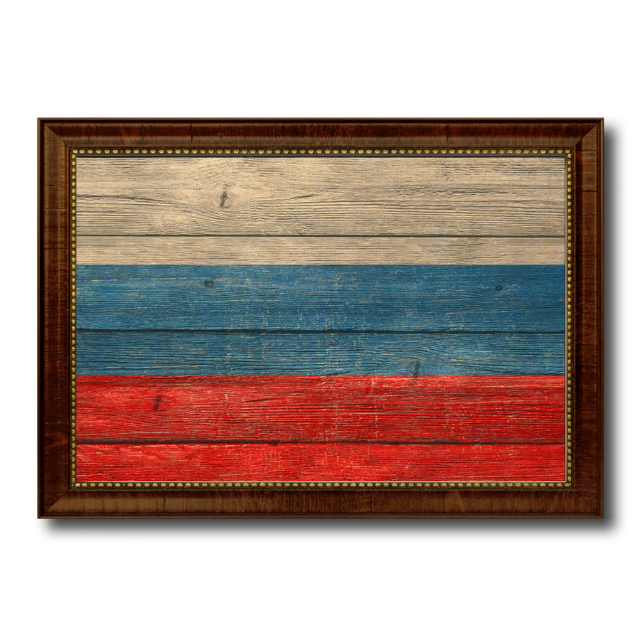 Russian Country Flag Texture Canvas Print with Custom Frame  Gift Ideas Wall Decoration Image 1