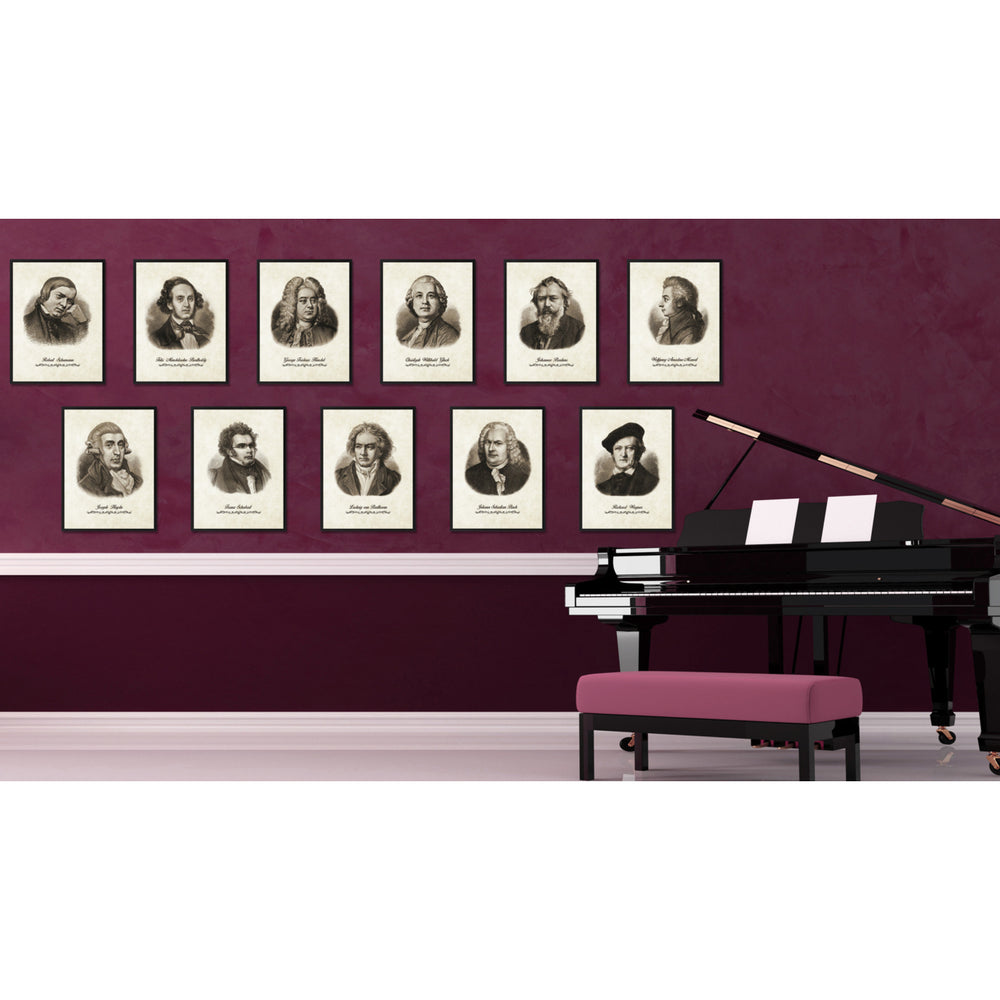Schumann Musician Canvas Print Pictures Frame Music  Wall Art Gifts Image 2