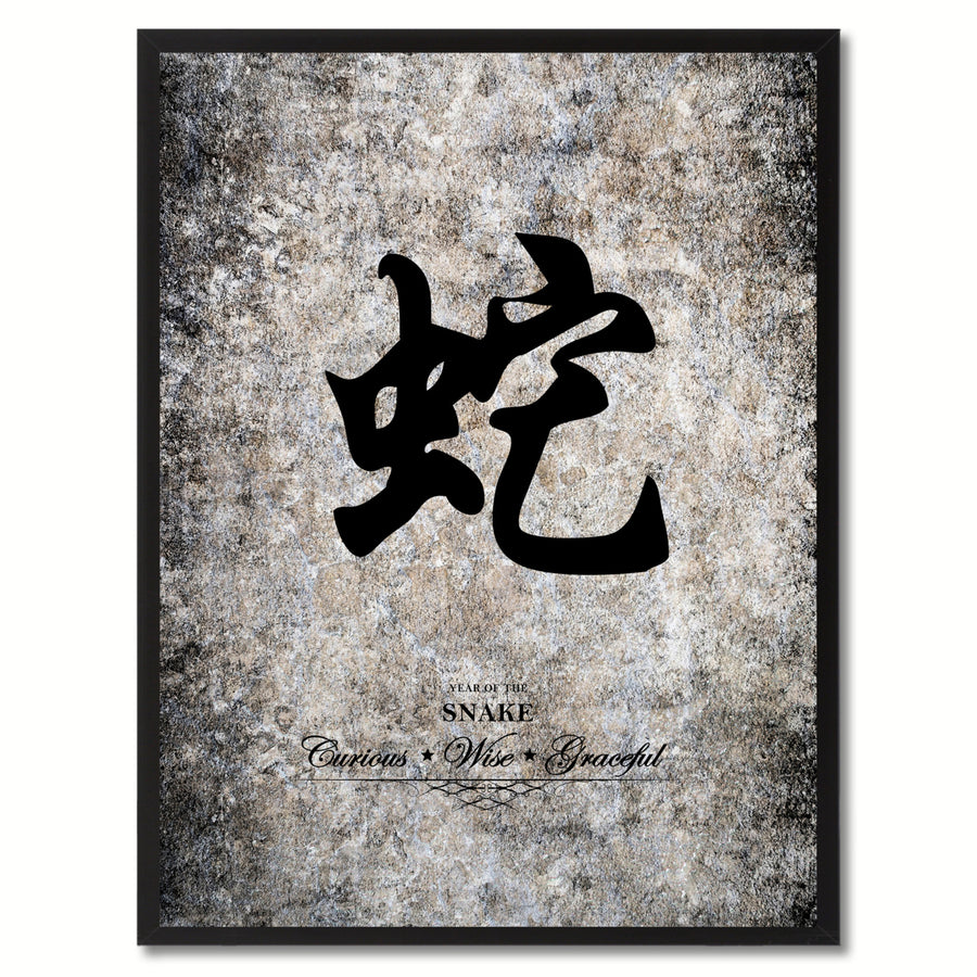 Snake Zodiac Character Canvas Print Picutre Frame Gifts  Wall Art Decoration Image 1