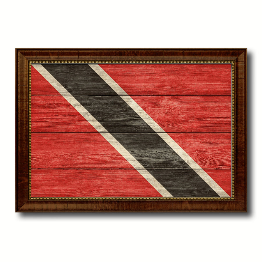 Trinidad and Tobago Country Flag Texture Canvas Print with Custom Frame  Gift Ideas Wall Decoration Image 1