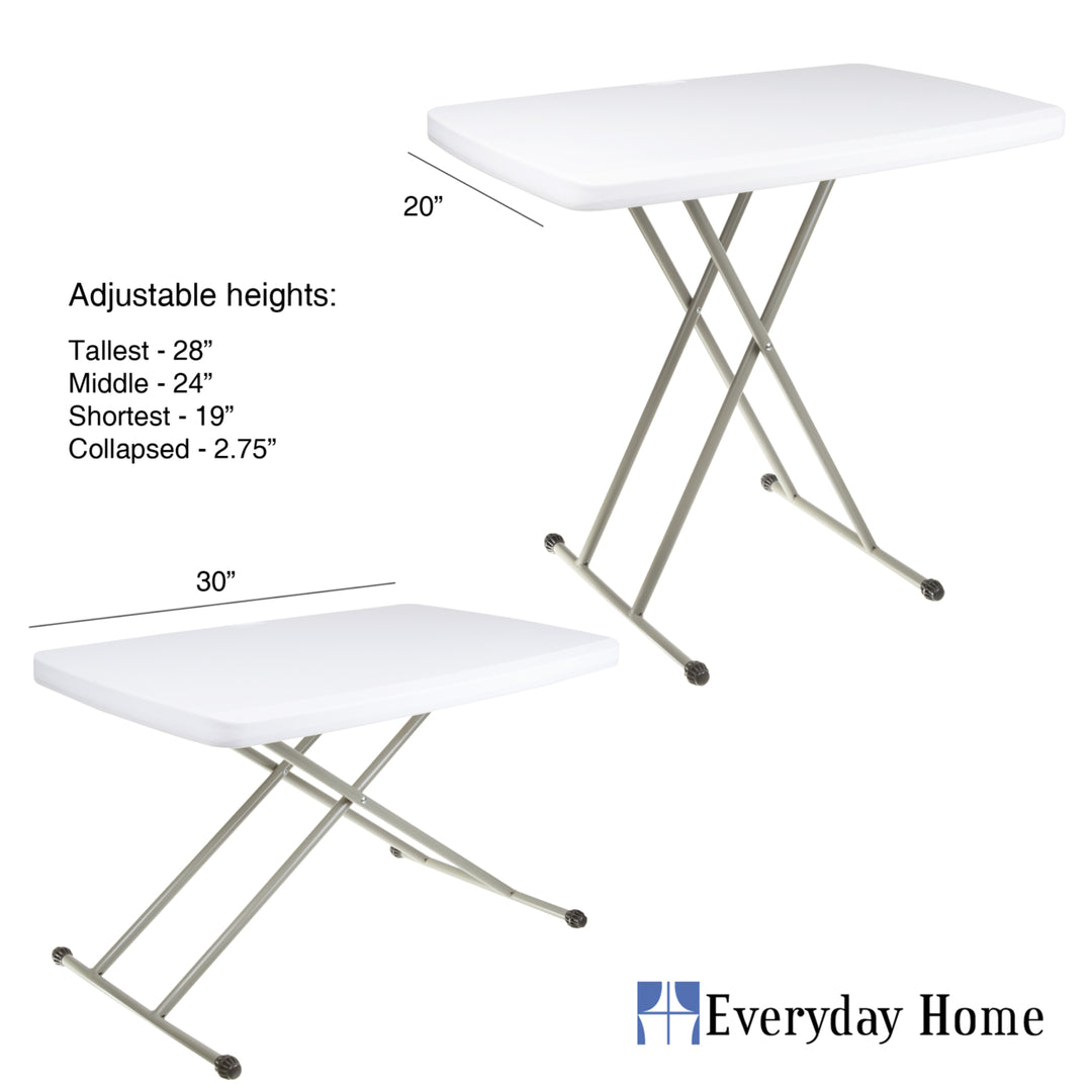 Everyday Home Folding Table - 30 x 20 x 28 Image 4