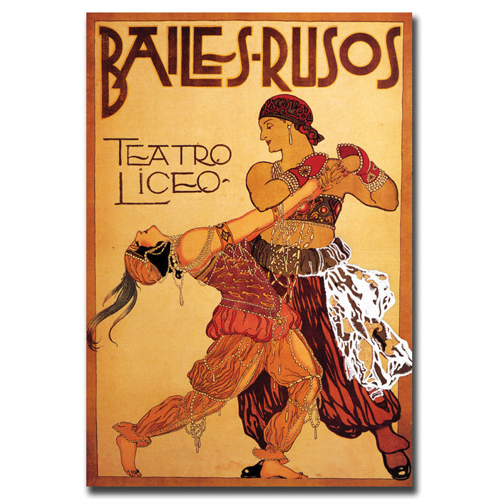 Bailes Rusos Teatro Liceo 14 x 19 Canvas Art Image 1
