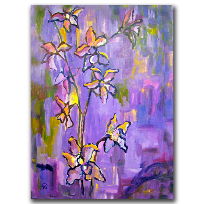 Wendra Purple Orchids 14 x 19 Canvas Art Image 1