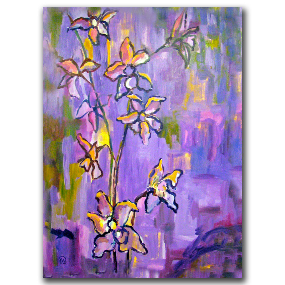 Wendra Purple Orchids 14 x 19 Canvas Art Image 2
