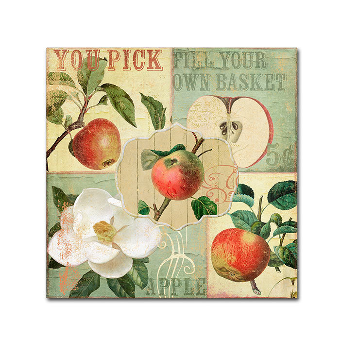 Color Bakery Apple Blossoms II Canvas Wall Art 14 x 14 Image 1