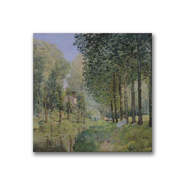 Alfred Sisley The Rest by the Stream  Canvas Wall Art 14 x 14 Image 1