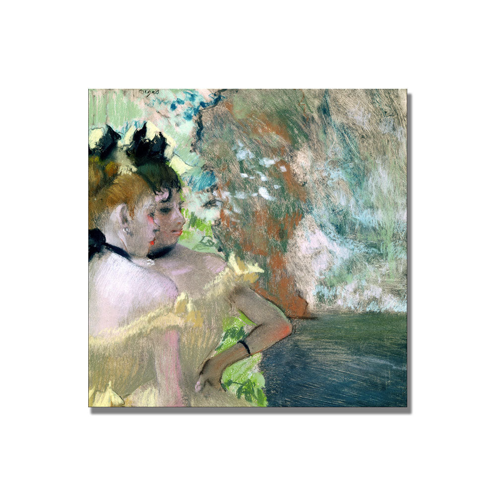 Edgar Degas Dancers in the Wings  Canvas Wall Art 14 x 14 Image 2