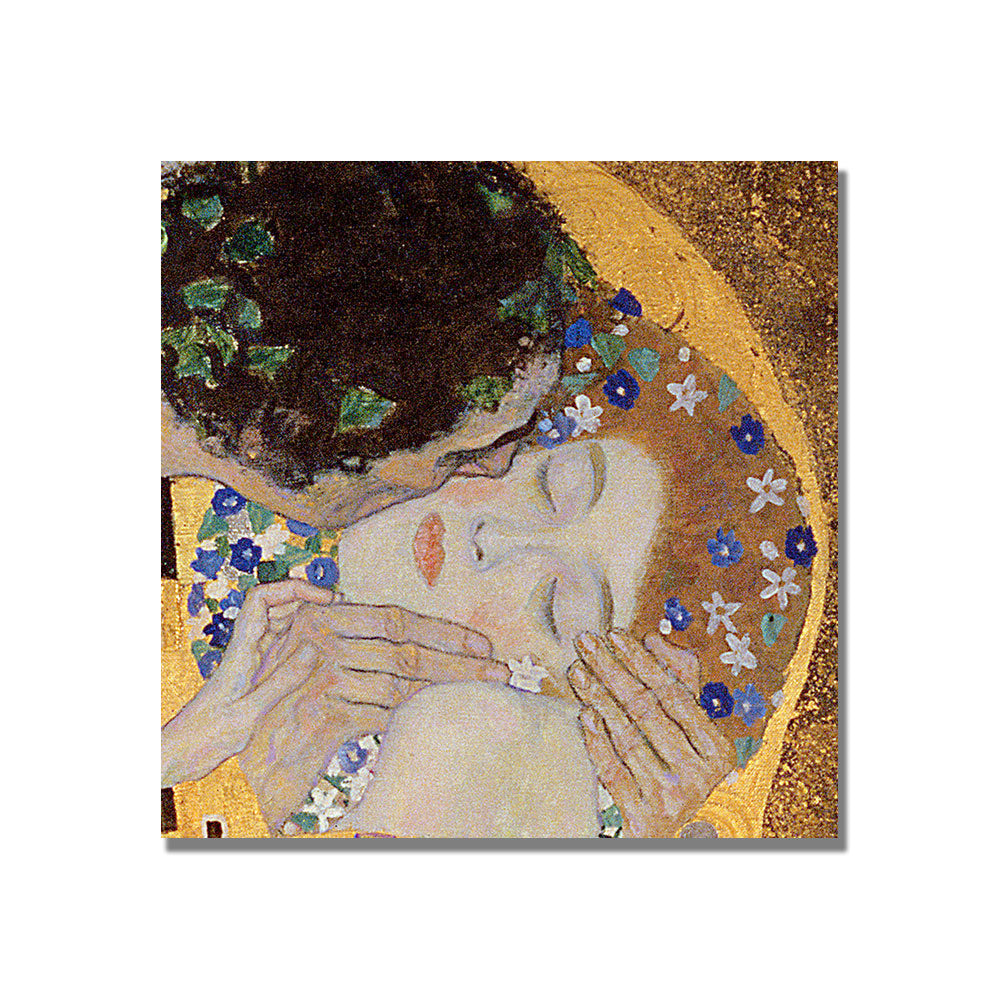 Gustav Klimt The Kiss  Canvas Wall Art 14 x 14 Image 2
