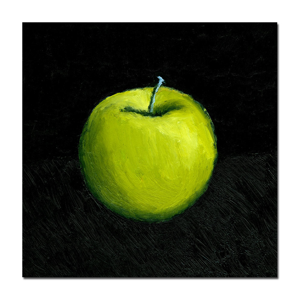 Michelle Calkins Green Apple Still Life  Canvas Wall Art 14 x 14 Image 2