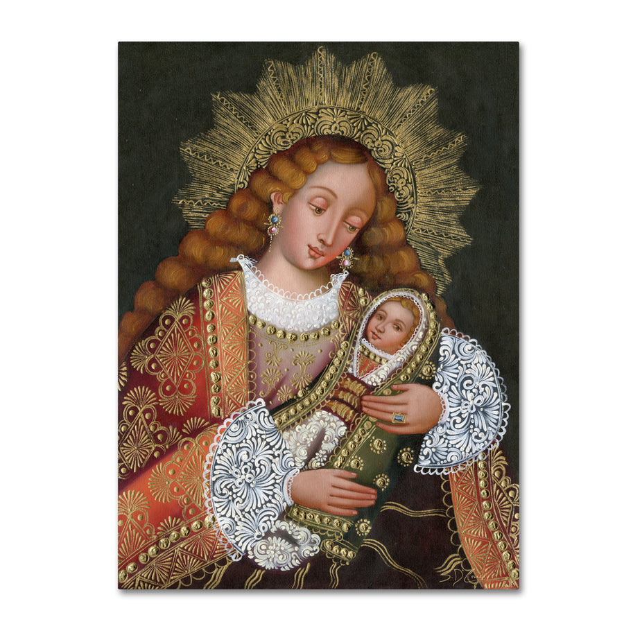 Masters Fine Art The Virgin and Son IV Canvas Wall Art 35 x 47 Inches Image 1