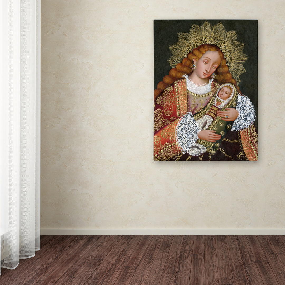 Masters Fine Art The Virgin and Son IV Canvas Wall Art 35 x 47 Inches Image 3