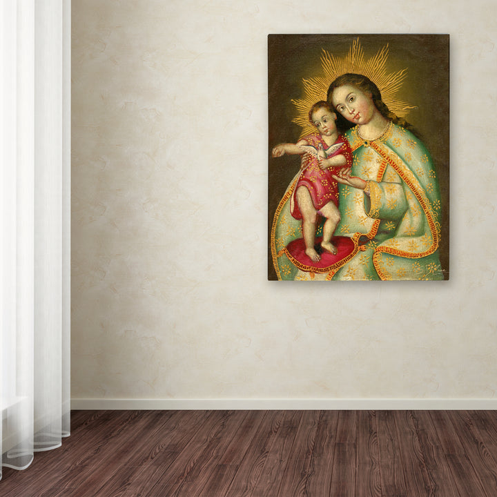Masters Fine Art The Virgin and Son II Canvas Wall Art 35 x 47 Inches Image 3