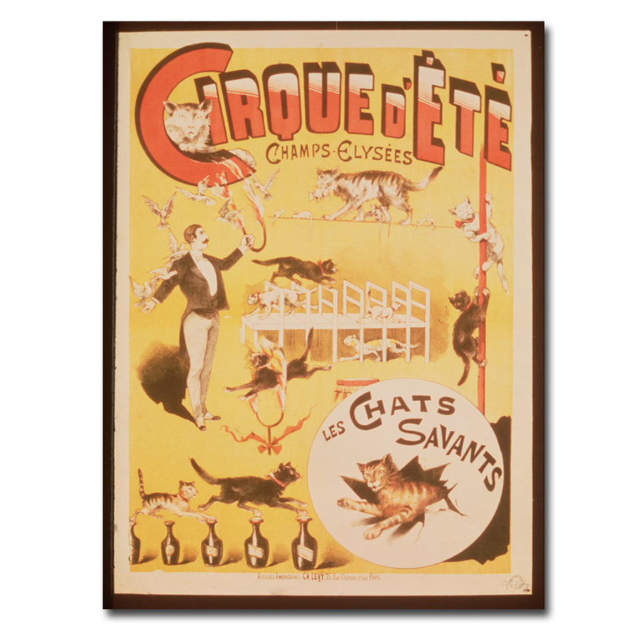 Cirque dEte Champs Elysses Canvas Wall Art 35 x 47 Image 1