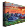 David Lloyd Glover The Sun Sets Over The Hill Canvas Wall Art 35 x 47 Image 2