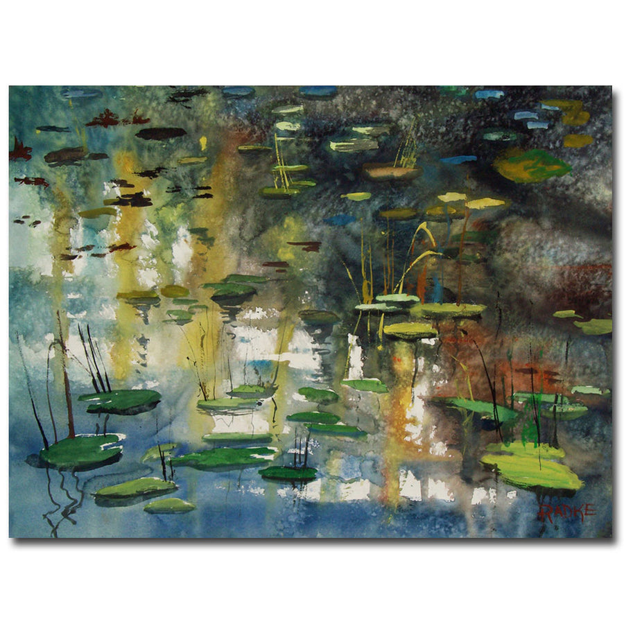 Ryan Radke Faces in the Pond Canvas Wall Art 35 x 47 Image 1