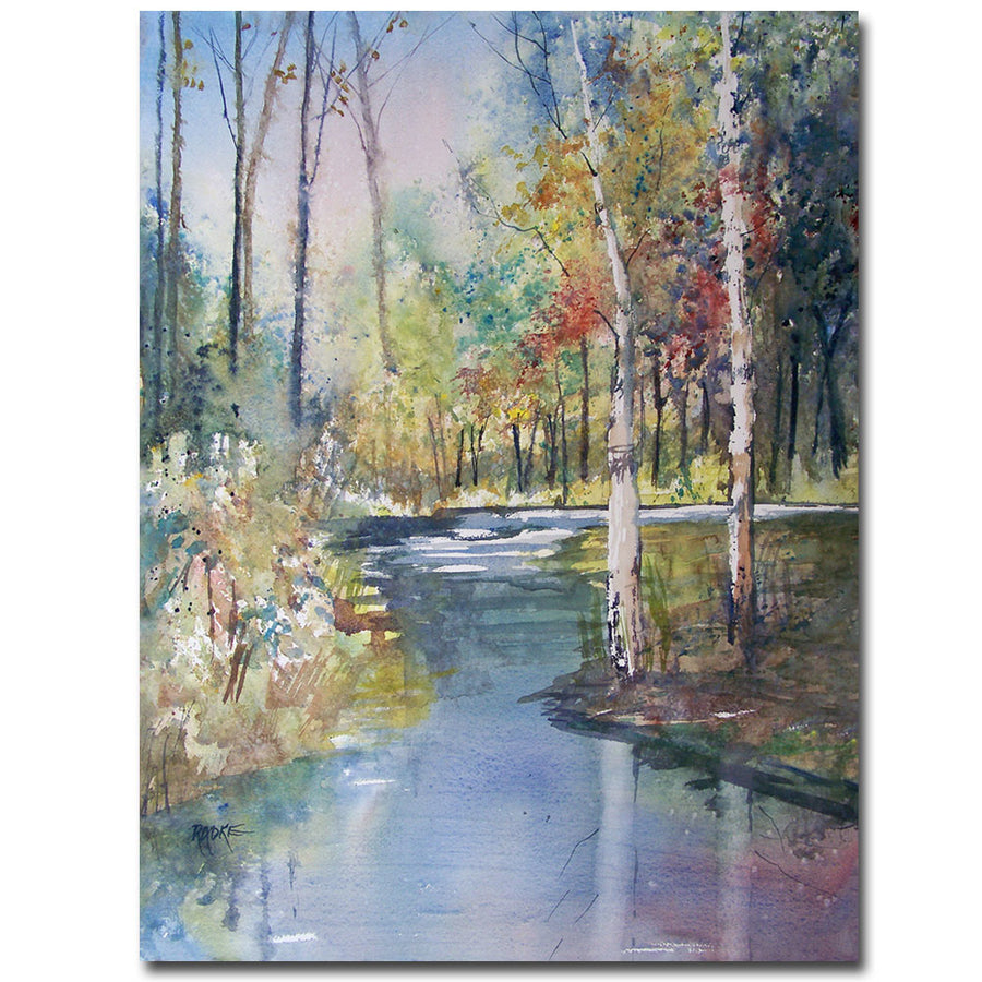 Ryan Radke Hartman Creek Birches Canvas Wall Art 35 x 47 Image 1