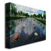 Kathie McCurdy Peaceful Water Abstract Canvas Wall Art 35 x 47 Image 2