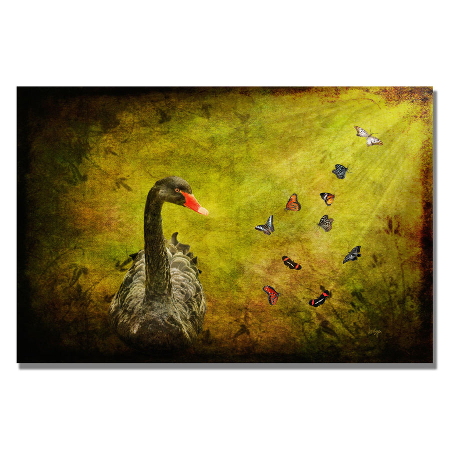 Lois Bryan Goose and Butterflies Canvas Wall Art 35 x 47 Image 1