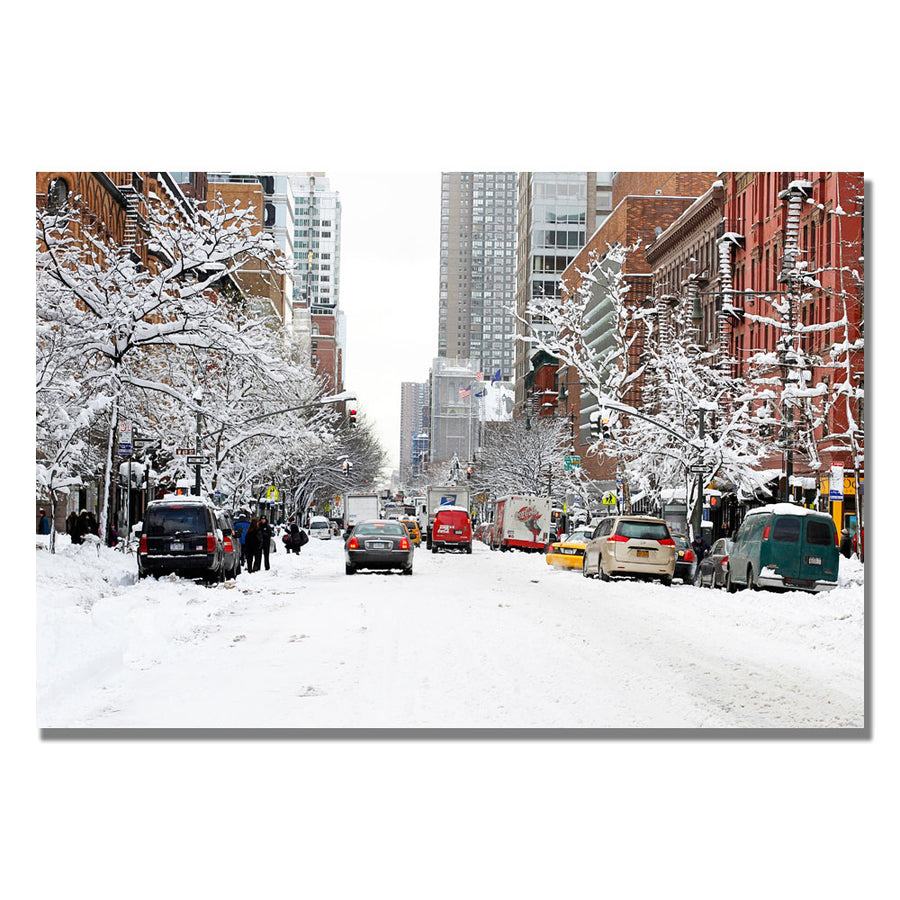 Ariane Moshayedi NYC Snow Day Canvas Wall Art 35 x 47 Image 1
