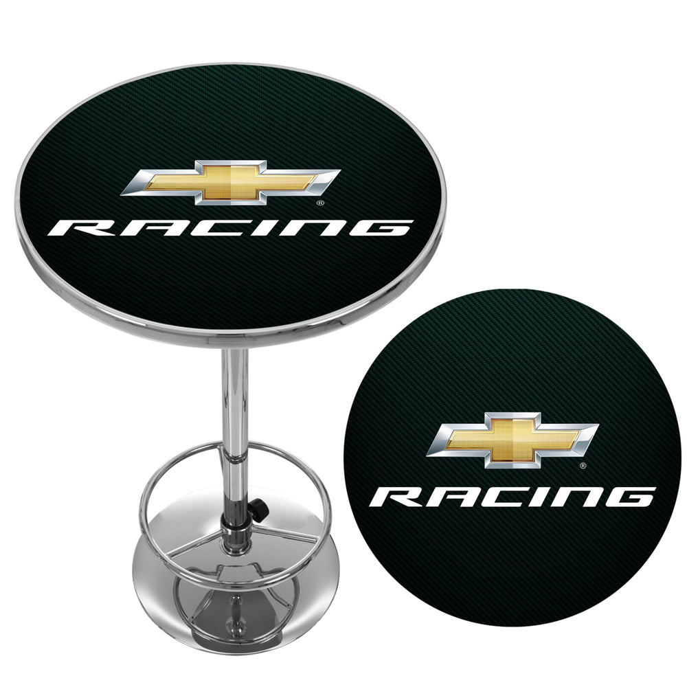 Chevrolet Chrome 42 Inch Pub Table - Chevy Racing Image 2