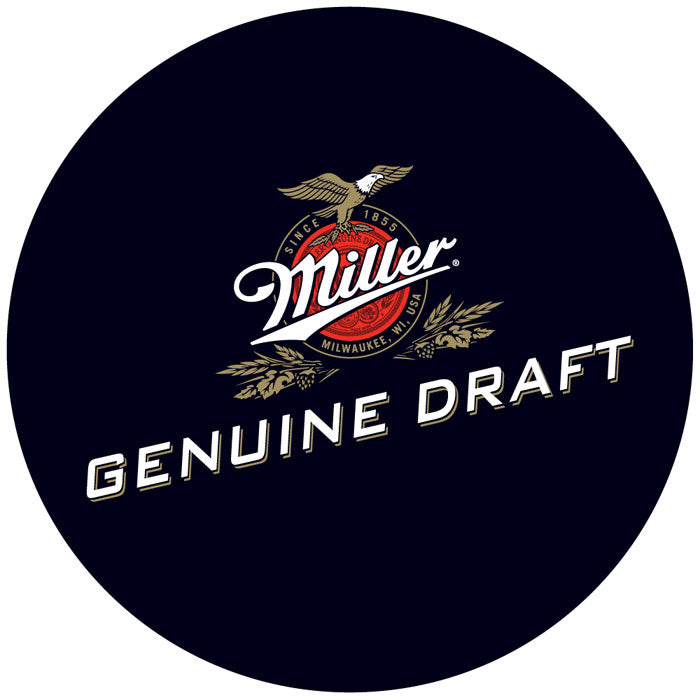 Miller Genuine Draft Padded Swivel Bar Stool 30 Inches High Image 2