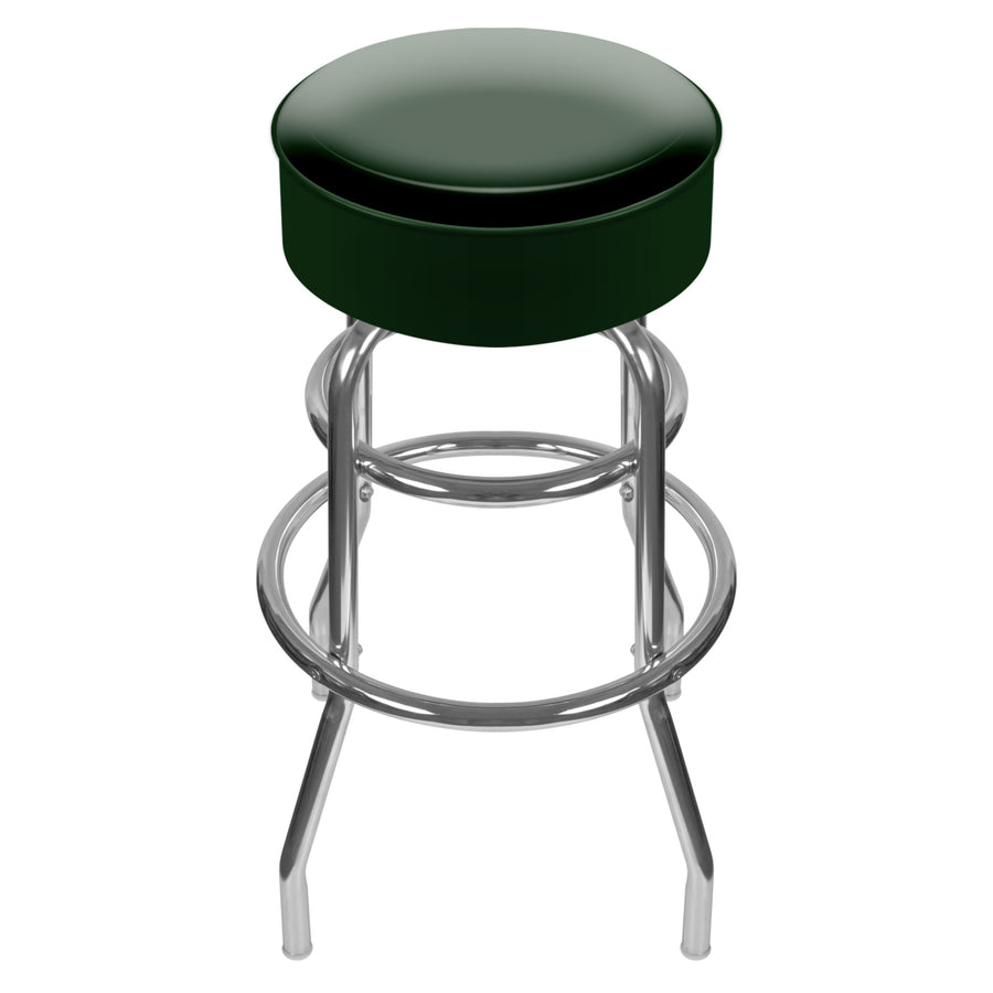 High Grade Green Padded Swivel Bar Stool 30 Inches High 30 Inches High Image 1