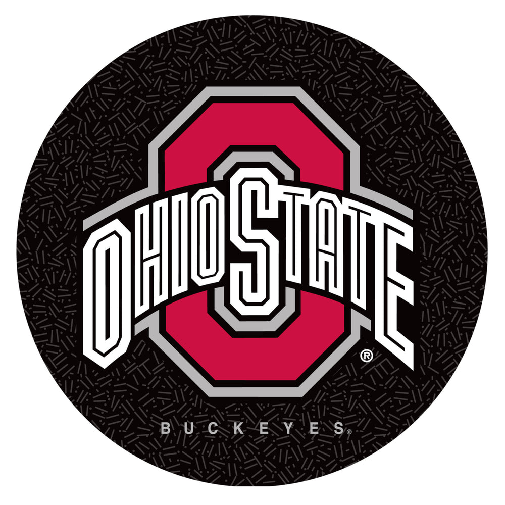 The Ohio State University Padded Swivel Bar Stool/Back - Black Image 2