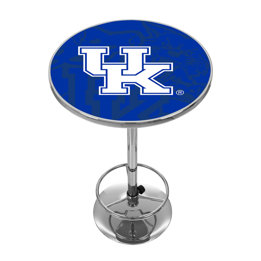 University of Kentucky Chrome 42 Inch Pub Table - Fade Image 1