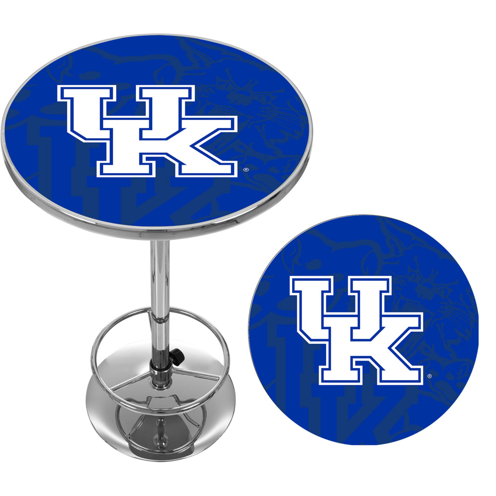 University of Kentucky Chrome 42 Inch Pub Table - Fade Image 2