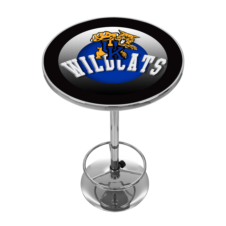 University of Kentucky Wildcats Chrome 42 Inch Pub Table - Honeycomb Image 1