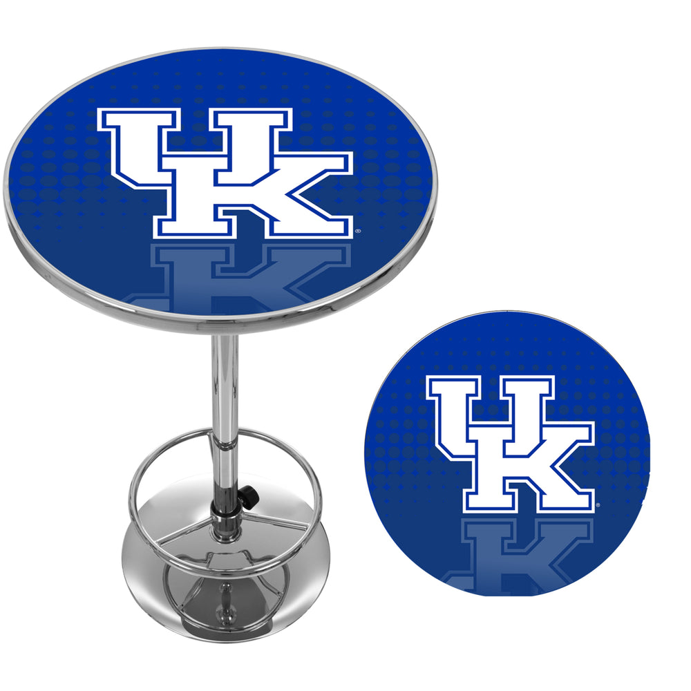 University of Kentucky Chrome 42 Inch Pub Table - Reflection Image 2