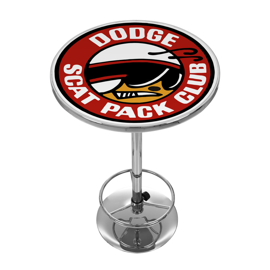 Dodge Chrome 42 Inch Pub Table - Scat Pack Image 1