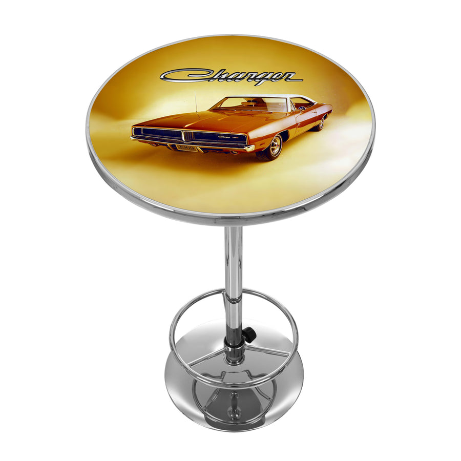 Dodge Chrome 42 Inch Pub Table - 69 Charger Image 1