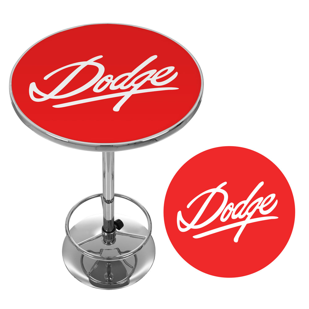 Dodge Chrome 42 Inch Pub Table - Signature Image 2