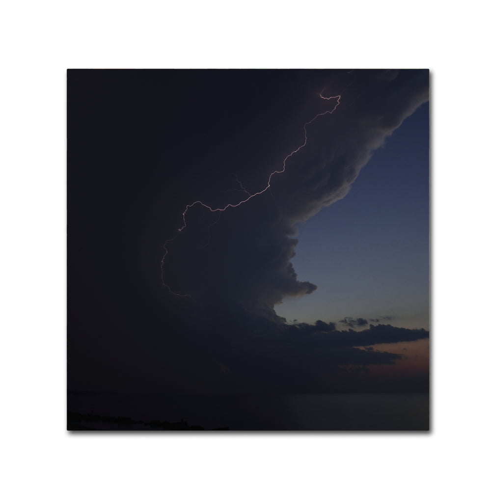 Kurt Shaffer Sunset Thunderhead 1 Huge Canvas Art 35 x 35 Image 2