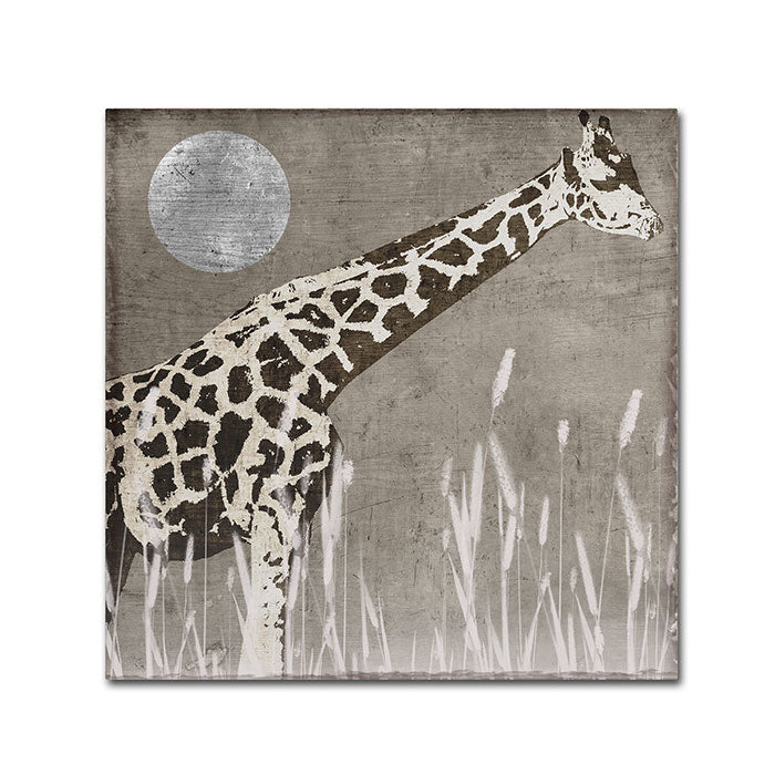 Color Bakery Moon Giraffe Huge Canvas Art 35 x 35 Image 1