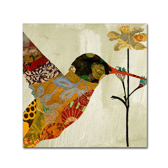 Color Bakery Hummingbird Brocade III Huge Canvas Art 35 x 35 Image 1
