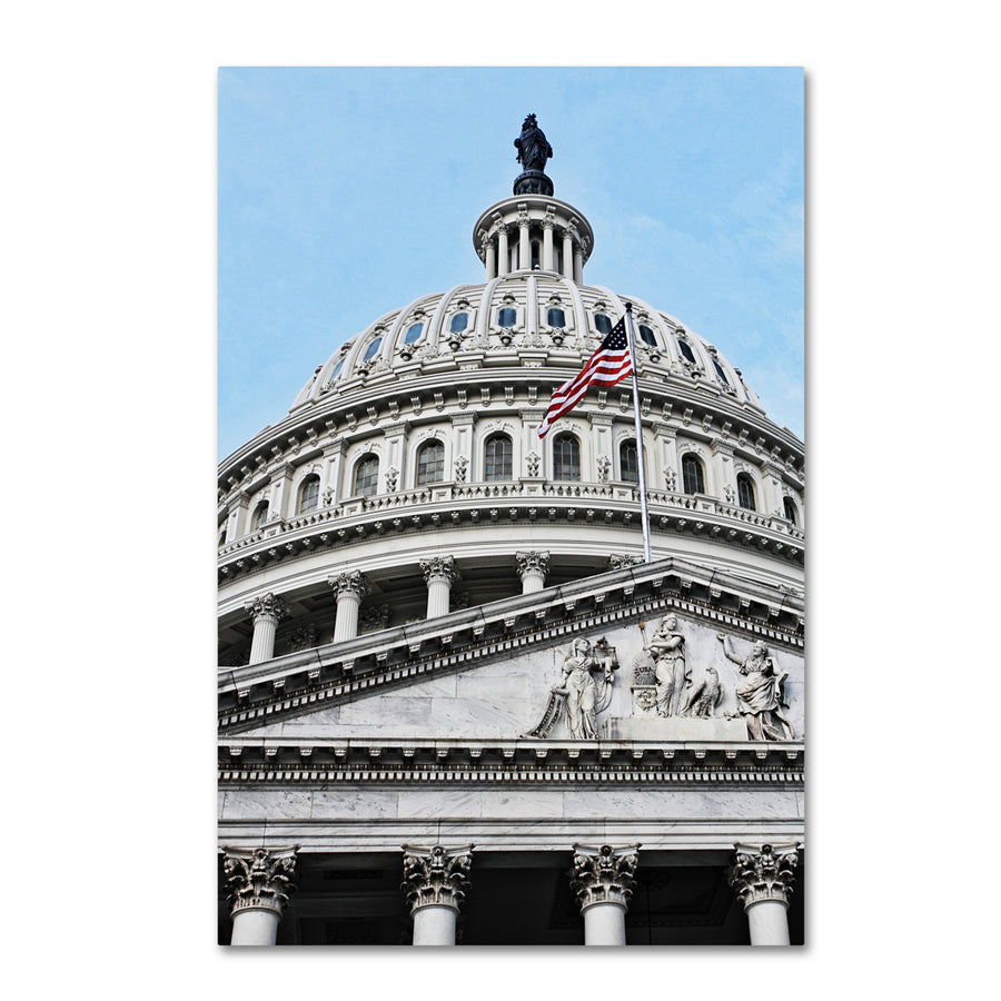 Gregory OHanlon Dome of the US Capitol Canvas Art 16 x 24 Image 1